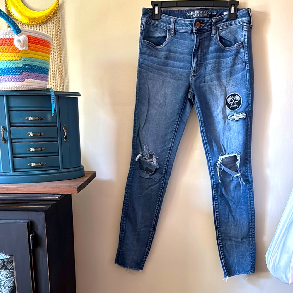 👖🦅🏎️♥️♣️American eagle Blue Jeans
